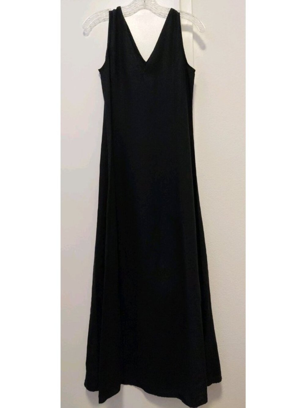 Limited America Black Sleeveless Maxi Dress 100% Linen Womens Size 8 - Picture 4 of 6
